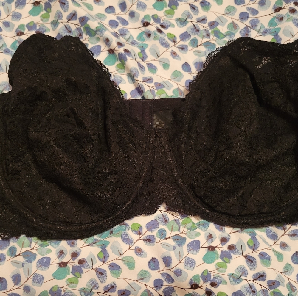 FULL-COVERAGE UNLINED SUPER SOFT LACE STRAIGHT BACK BRA